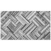 Zwart-wit Ethinic Mix Pattern Tablecloth Tafelkleed (Voorkant (Horizontaal))