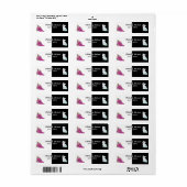 Zwart-wit Etiket (Full Sheet)
