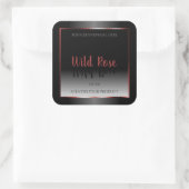 Zwart-wit etiket Burgundy Decor Lijst (Tas)