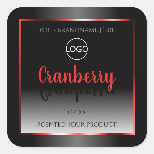 Zwart-wit etiket Rood Lijst Logo (Voorkant)