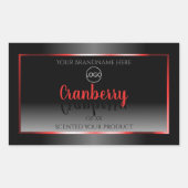 Zwart-wit etiket Rood Lijst Logo (Voorkant)