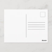 Zwart-wit ezelportret in het zuidwesten briefkaart (Achterkant)