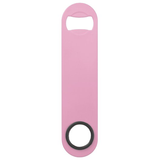 Zwart-wit Fancy Monogram Roze Speed Flessenopener (Achterkant)