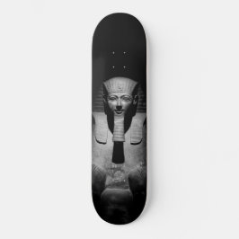 Zwart-wit farao koning skateboard