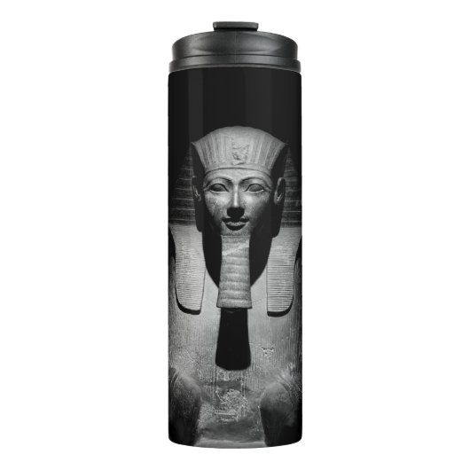 Zwart-wit farao koning thermosbeker (Voorkant)