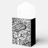 Zwart-wit Favorietendozen Bedankdoosjes (Geopend)