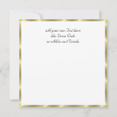 Zwart-wit feest uitnodiging (Achterkant)