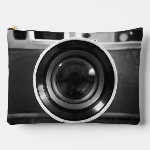 Zwart-wit Film Camera Lens Large Etui