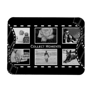 Zwart-wit Film Reel Custom Foto Magneet