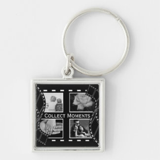 Zwart-wit Film Reel Custom Foto Sleutelhanger