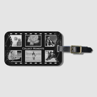 Zwart-wit filmrol bagagelabel