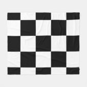 Zwart-wit Fleece Deken (Voorkant (Horizontaal))