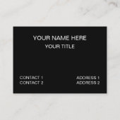 Zwart-wit Floral Geometric Pattern Visitekaartje (Achterkant)