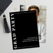 Zwart-wit foto Afstuderen Aankondiging