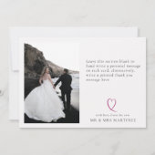 zwart wit foto bedankkaart (Achterkant)