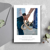 Zwart Wit Foto Bruiloft Save the Date