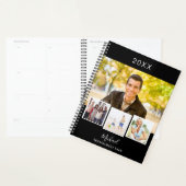 Zwart wit foto collage afspraken 2026 planner (Display)