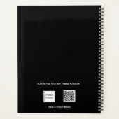 Zwart wit foto collage afspraken 2026 planner (Achterkant)