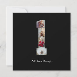 Zwart-wit foto-collage nummer 1 feestdagenkaart