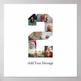 Zwart-wit foto collage nummer 2 poster