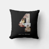 Zwart-wit foto-collage nummer 4 kussen (Voorkant)