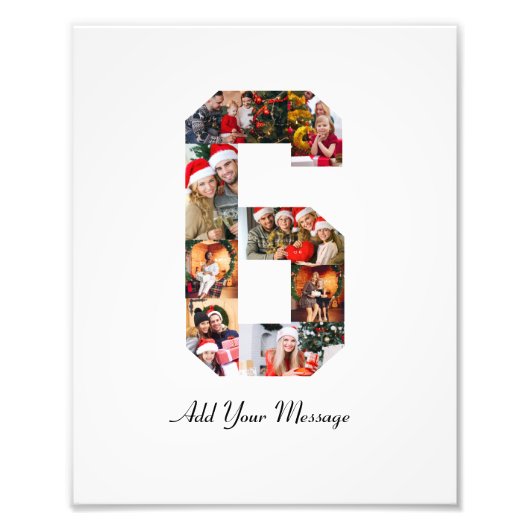 Zwart-wit foto-collage nummer 6 foto afdruk (Voorkant)