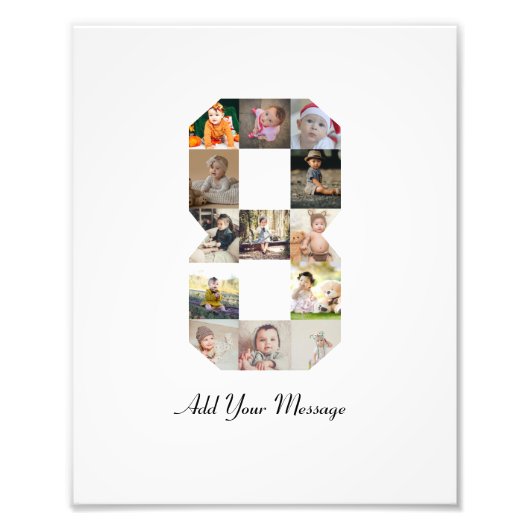 Zwart-wit foto collage nummer 8 afdruk (Voorkant)