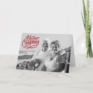 Zwart-wit foto-filter Kerstoverlay Feestdagen Kaart