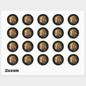 Zwart Wit Foto Modern Script Afstudeerder Afstuder Ronde Sticker (Vel)