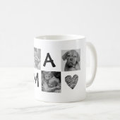 Zwart wit foto mok voor oma of opa (Voorkant rechts)