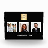 Zwart wit foto team business logo (Voorkant)