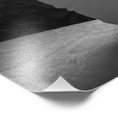 Zwart-wit foto van man afdruk (Hoek)