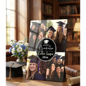 Zwart-wit Fotocollage Happy Afstuderen Fotoplaat