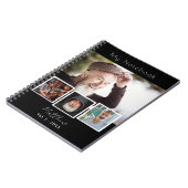 Zwart-wit fotocollage notitieboek (Linkerzijde)