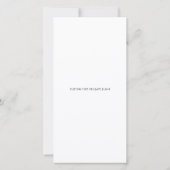 Zwart-wit fotostrip bruiloft Save the date (Achterkant)