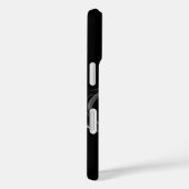 ZWART WIT FRACTAL ROOS Case-Mate iPhone CASE (Achterkant / Rechts)