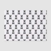 Zwart-wit Frans bulldog / Frenchie Pattern Tissuepapier (Voorkant)