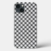 Zwart-wit Funky Pattern Art Phone Case-Mate iPhone Case (Achterkant)