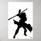 Zwart Wit Gambit Art Print (Voorkant)