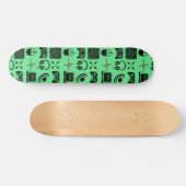 Zwart-wit gamedecoratie skateboard (Horizontaal)