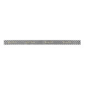 Zwart wit gecheckt patroon Aangepaste elegante tek Lint (Voorkant)