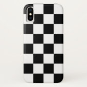 Zwart-wit gecheckt patroon Case-Mate iPhone case (Achterkant)