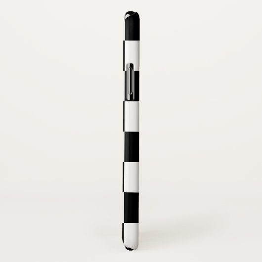 Zwart-wit gecheckt patroon Case-Mate iPhone case (Achterkant / rechts)