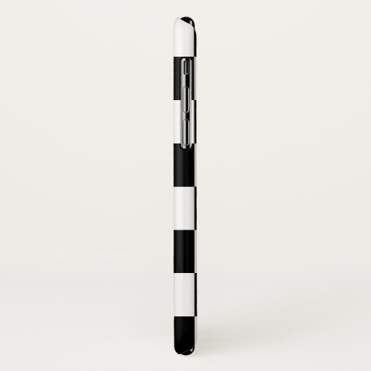 Zwart-wit gecheckt patroon Case-Mate iPhone case (Achterkant/links)