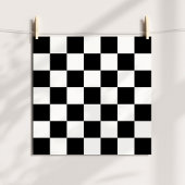Zwart-wit gecheckt patroon poster