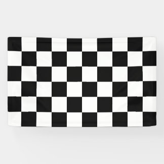 Zwart-wit gecheckt patroon spandoek