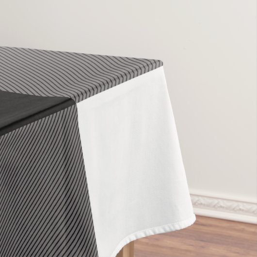 Zwart-wit gecheckte vierkantjes buffelplaat tafelkleed (Voorbeeld)