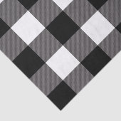 Zwart-wit gecheckte vierkantjes buffelplaat tissuepapier (Detail)