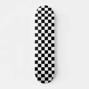 Zwart wit gecontroleerd controlepatroon skateboard
