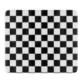 Zwart wit gecontroleerd controlepatroon snijplank (Voorkant)